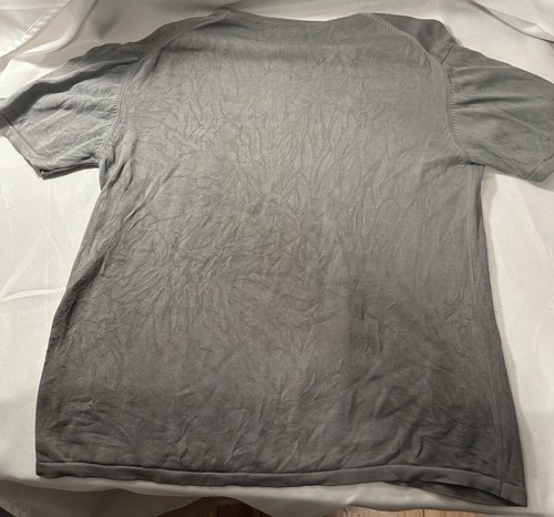 Kenneth Cole Men's Short Sleeve Pullover Crew Neck Gray Two Tone Sweater Rayon - Picture 2 of 7