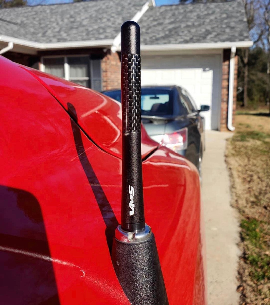 Antena Radio Corta Negra Fibra Chevrolet Chevy C2 2006 | Envío Gratis