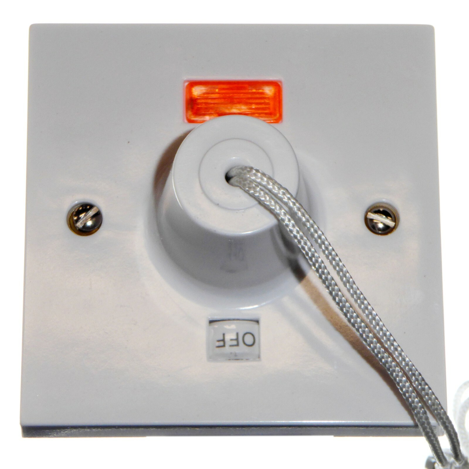 Click PRW211 50 Amp Shower Pull Cord Switch with Neon and ON OFF