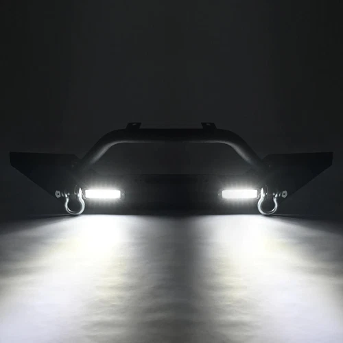 Rock Crawler Front Bumper Winch Plate w/ D-Rings For 87-06 Jeep Wrangler TJ YJ - Picture 5 of 18