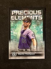 2023 Bowman Platinum Top Prospect Precious Elements Sterlin Thompson Rockies