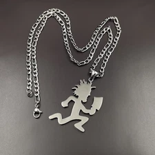 Mens Hatchetman Charm Juggalo Pendant Necklace  Stainless steel NK  Chain 24''