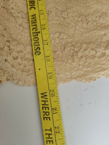 Retro Hanky Panky Lined Lace Stretch Top Sz L Gold Sexy Sleeveless Top - Picture 5 of 8