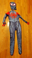 Kid s Spider Man Red black Costume Unitard with Mask Size 6-7 Movie 130CM