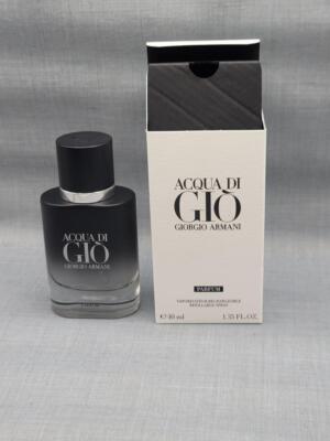Acqua Di Gio by Giorgio Armani Refillable Spray PARFUM 1.35 fl. oz. Unsealed