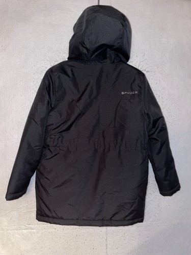 Spyder Boys Youth Jacket Insulated Winter Jacket Size L 14 16 Parka Hooded - Picture 8 of 8