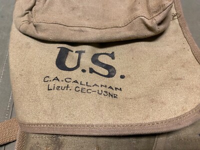 ORIGINAL WWI US ARMY M1910 HAVERSACK & MESS KIT POUCH COMBAT FIELD