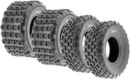 Set of 4 Sport ATV Tubeless Tires 19x7-8 Front & 18x9.5-8 Rear, 4 Ply Year Round - Picture 11 of 12