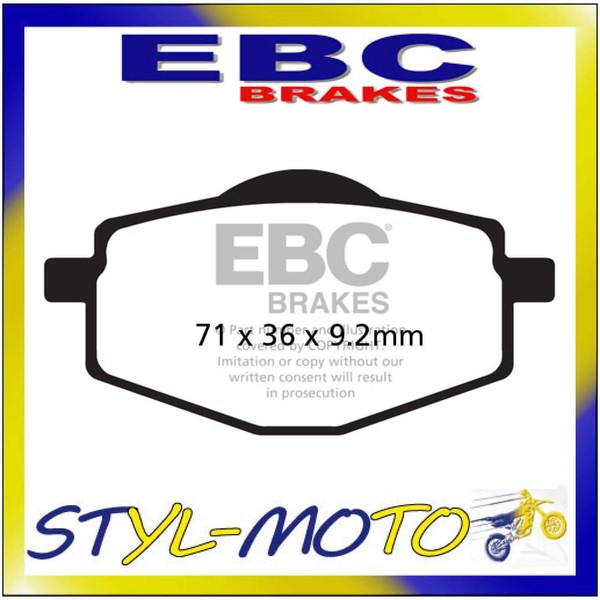 FA101MXS BeläGe Sinter Hinten EBC Gilera RC 125 Top Rally 1989-1992-image