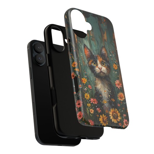 For iPhone | Samsung Galaxy | Pixel Phone Case - Calico Cat Flowers Pastel - 第 23/256 張圖片