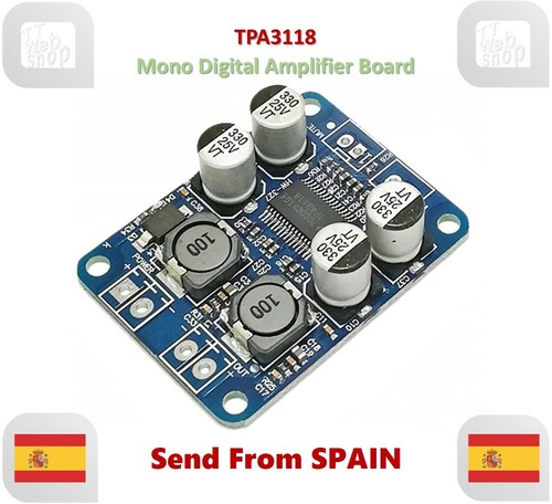TPA3118 PBTL Mono Digital Amplifier Board AMP 1X60W 8-24V DC Replace TPA3110 - Imagen 1 de 10