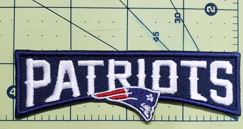 Patriots Logo Embroidered Iron On Patch Tom Brady 4" x 1.25" Rare - Picture 15 of 18