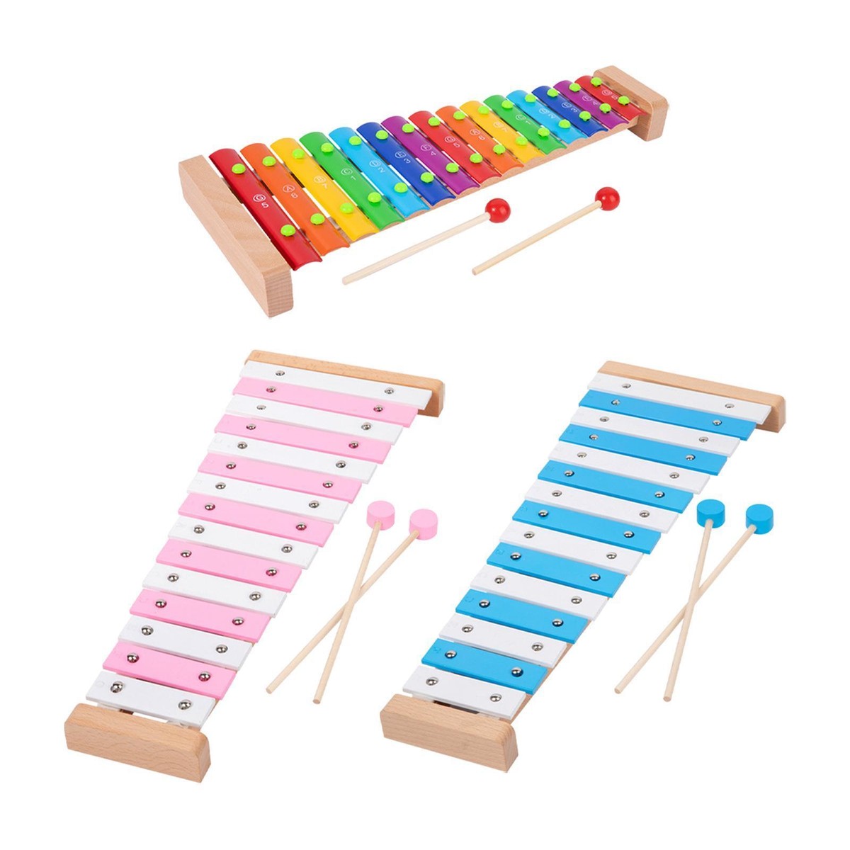 15 Note Metal Xylophone Montessori Toy Percussion Xylophone
