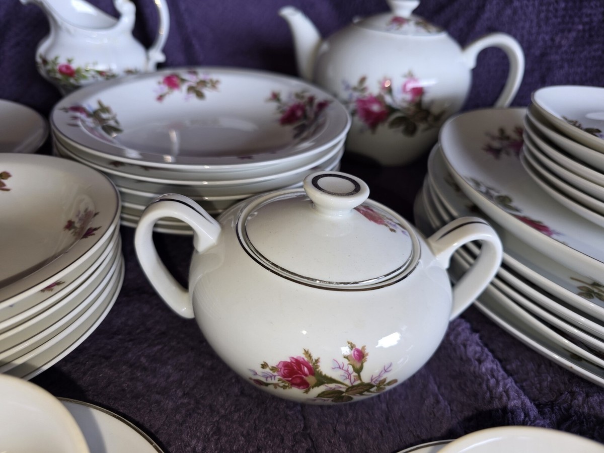 Vintage Moss Rose China By Johann Haviland China Corporation 6