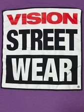 VISION STREET WEAR - Men's T-Shirt Long Sleeve - Size S - SMALL - PURPLE