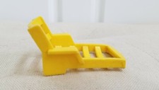Vintage Fisher Price Little People SEDIA A SDRAIO GIALLA rimessa per barche  