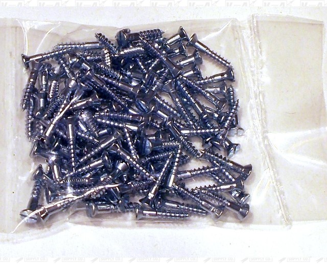 Miniature Hardware Parts Pack of 100 Small 2 x 1/2 Flat Head Wood