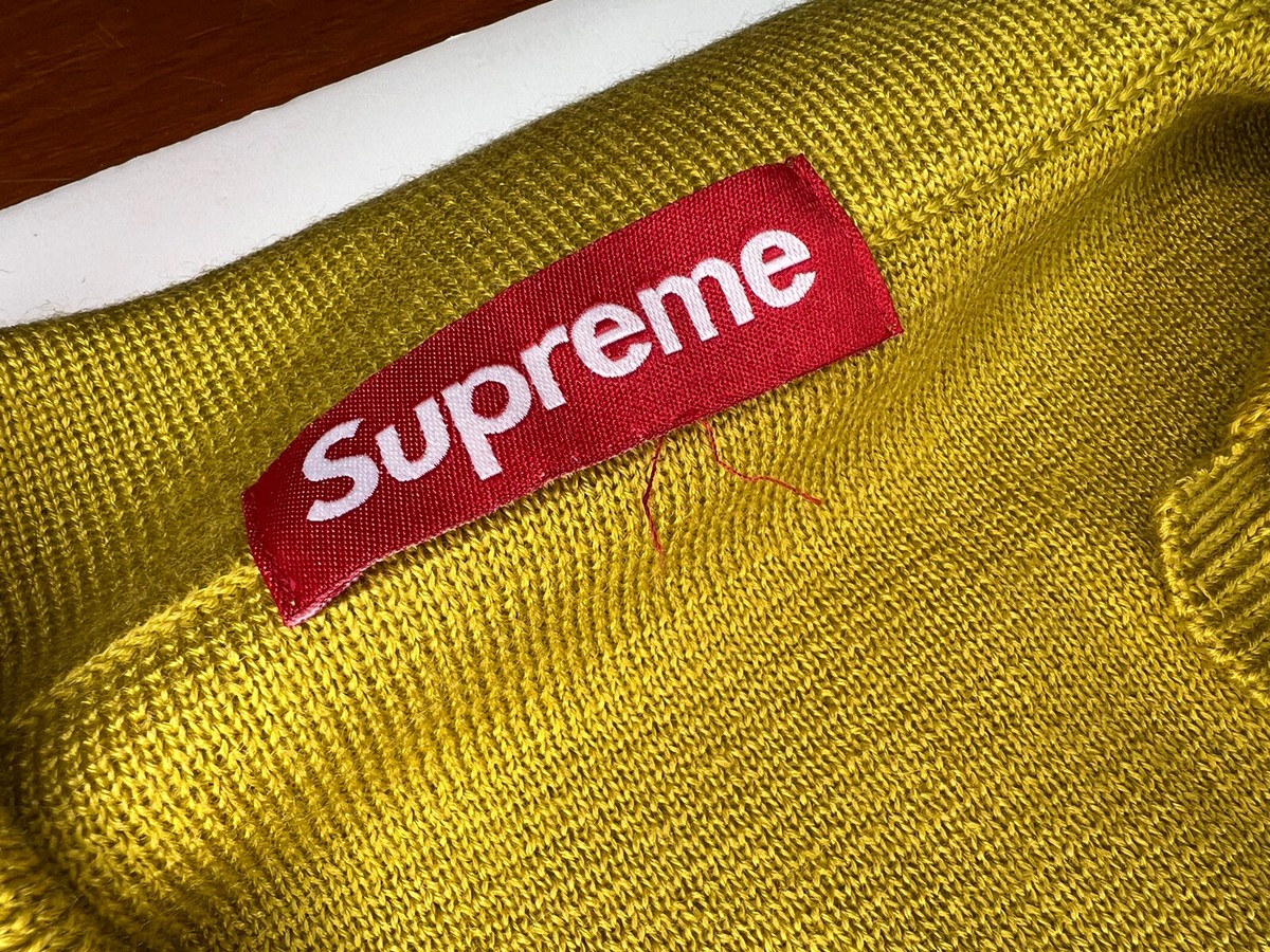 Supreme Silk Map Cardigan Size XL Mustard FW23 Week 1 New Supreme Silk Map Cardigan Size XL Mustard FW23 Week 1 New