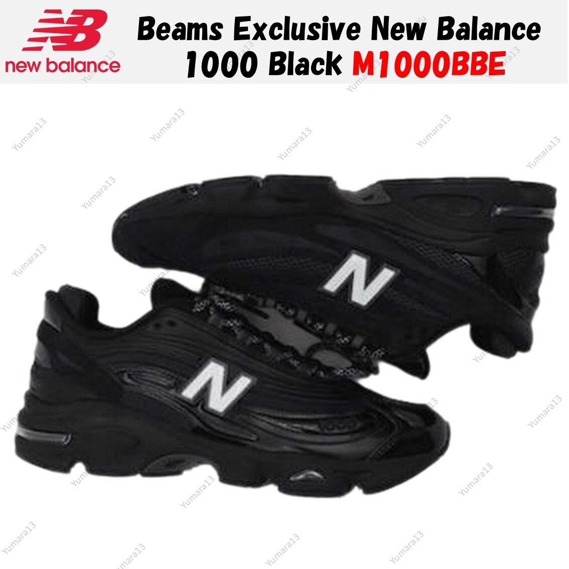 Beams Exclusive New Balance 1000 Black M1000BBE Men's Size Beams Exclusive New Balance 1000 Black M1000BBE Men's Size
