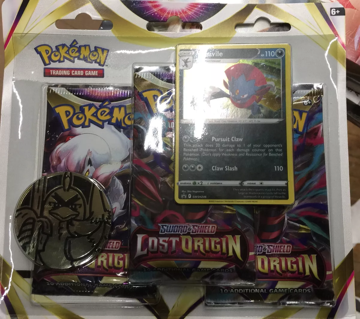 Pokémon Trading Card Game: Sword & Shield—Lost Origin Three-Booster Blister  - Regigigas