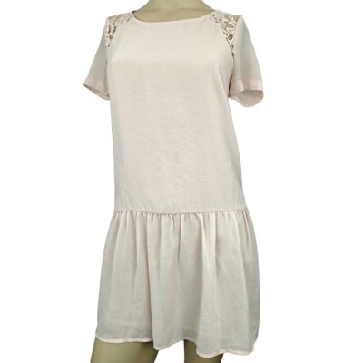 beige drop waist dress Beige Drop Waist Dress – Frillu main image 0