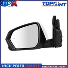 8pin Driver Side Mirror For 2018-2021 Chevrolet Equinox Chrome Blind Spot Signal