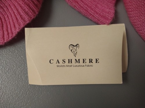 NWT Classic Cashmere Brand Long Ruffle Cashmere Wrap Women's Pink O/S Nepal - Picture 5 of 7