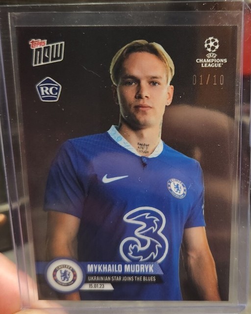 Mykhailo Mudryk 2022-23 Topps NOW #71 1/10 RC Rookie 1st Chelsea Card ⚽️