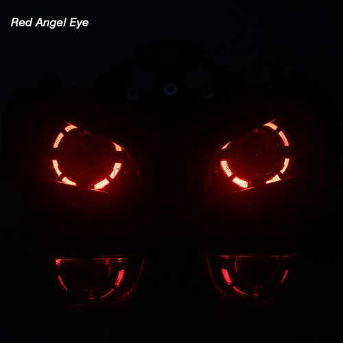 Fully Assembled Headlight LED Double Angel Eyes Fit For Honda CBR600RR /F5 03-06 - Picture 11 of 20