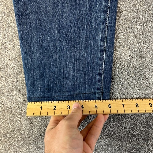 Diesel Women Jean Slim Skinny Low Waist Stretch Blue Distressed Grupee W31 L28 * - Picture 6 of 11