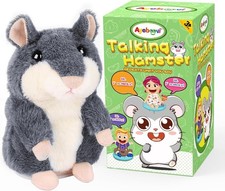 Ayeboovi Kids Toys Talking Hamster Repeats What You Say, Toy for 2 3 4 5 Years
