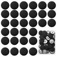 30 Pcs Black Fabric Buttons Cloth, 25 mm Black Fabric Tuxedo Buttons, Durable