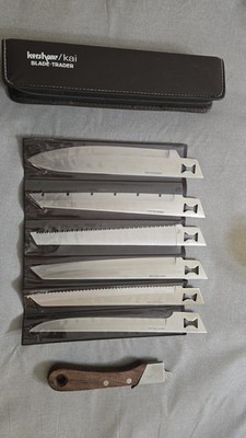 [WOW] Kershaw Japan 6-piece Kitchen Knife Set  -Original Case Near Mint Blades