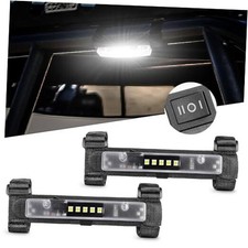 UTV Dome Light, Universal Roll Bar Roll Cage Mount UTV White  White-2pcs