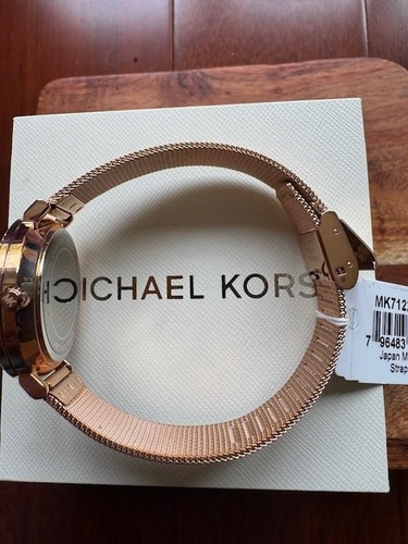Nuovo Autentico Orologio Michael Kors Rose MK7122 Tono Oro Cinturino Maglia Acciaio Inox Nuovo con etichette - Foto 2 di 2