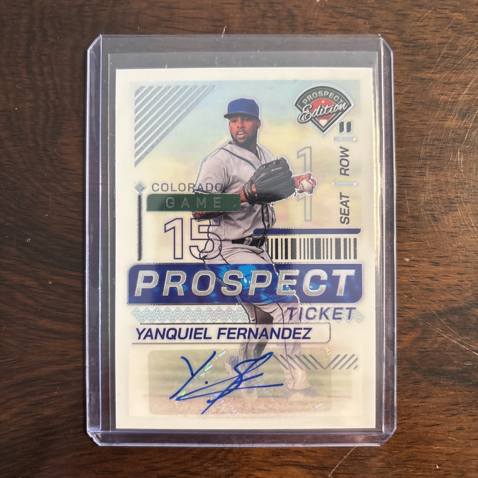 2024 Panini Prospect Edition - Yanquiel Fernandez - #141 Prospect Ticket Auto