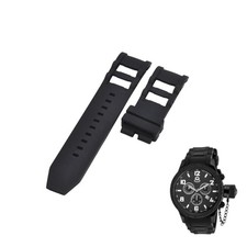 Russian Diver 17819 26mm Black Rubber Watch Strap For Invicta