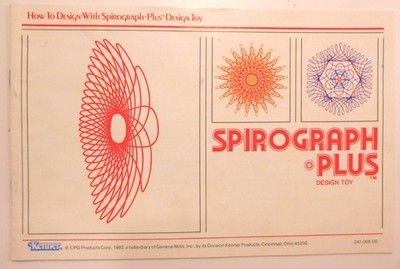 Spirograph Plus Instruction & Pattern Booklet - Kenner 1983