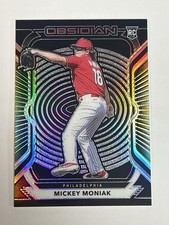 Mickey Moniak 2021 Panini Chronicles Obsidian Baseball Rookie Card