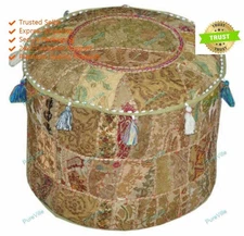 New Indian Floral Pouf Cover Any Room Ottoman FootStool Decorative Boho Bean Bag