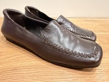      PRADA Brown Leather Shoes / Flats / Loafers - Women  s 6.5-7 EU 37 