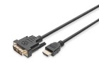 Digitus 2 m, HDMI/DVI-D 2 m HDMI DVI-D Black – Adapters Video Cable (HDMI/DVI-D,