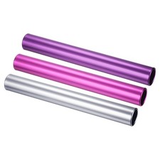 Relay Track Batons Set, 3 Pack Aluminum Alloy Tube Field Running Race Stick f...