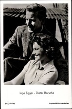 Postcard actor Dieter Borsche and Inge Egger in sinful border - 3744220