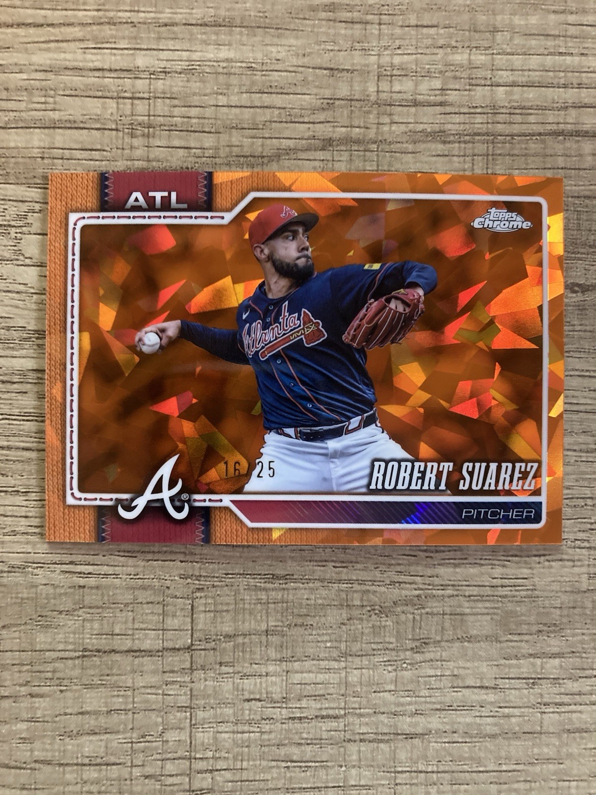 2026 Topps Chrome Sapphire Robert Suarez #205 Orange Refractor /25