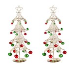  2 stücke Künstliche Weihnachtsbaum Dekorationen Kreative Eisenhandwerk