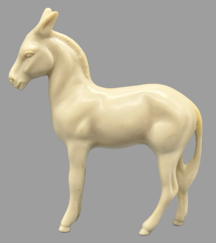 VINTAGE‼️ & RARE❣️ Hartland  1950’s White 4” Donkey Mule - Excellent Condition