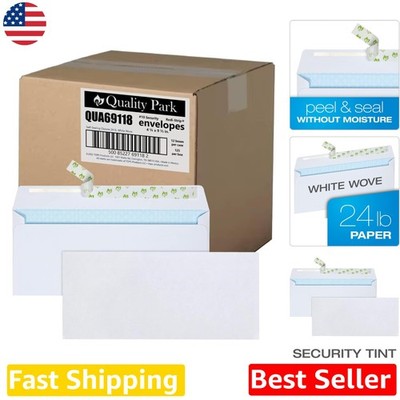 Bulk Security Envelopes 1500 Redi-Strip Self Seal 24lb White Wove Business Mail