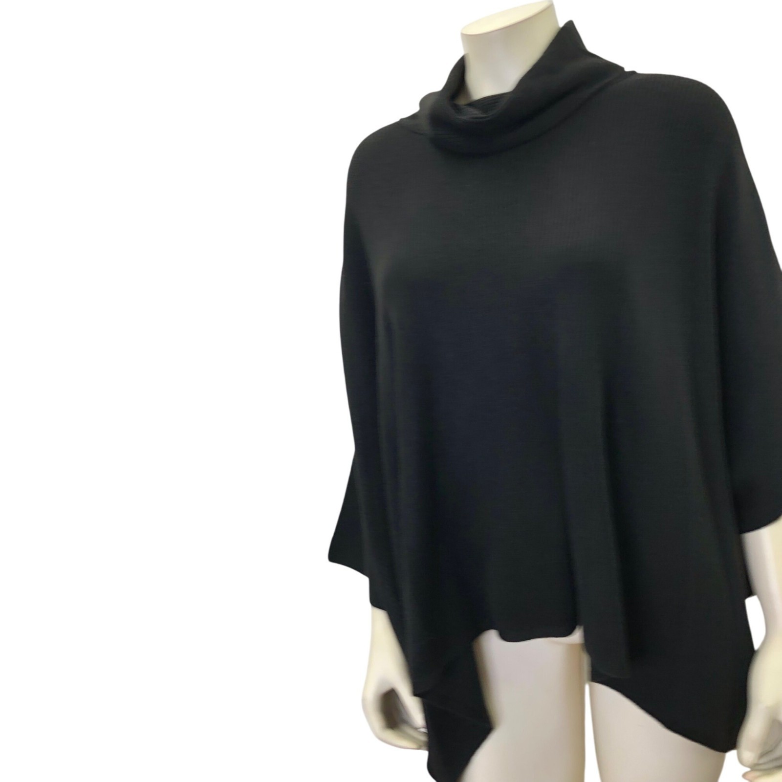 Calvin Klein $89 Asymmetrical poncho sweater S/M NWT thumbnail 3