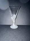 Sasaki Wings Clear Frosted Dove Bird Stem Water Goblet Glass   — photo 8